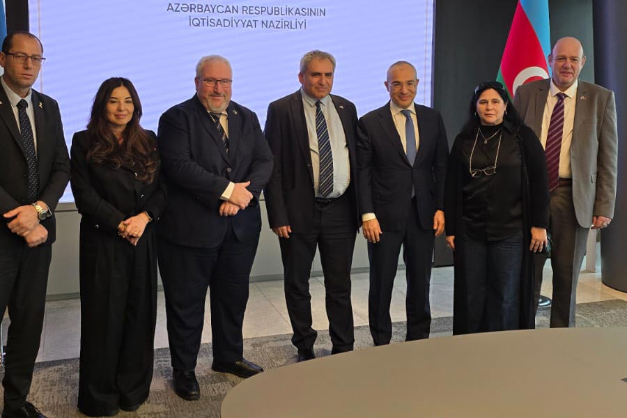 Зеэв Элькин в Баку. Прошла его встреча с министром экономики Азербайджана